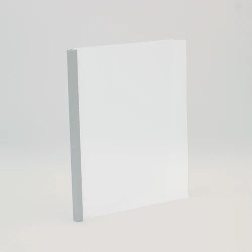 Thermal Binding Clear Covers with Steel Spine –for Thermal Binding Machines – Formerly Unibind – Used in Real Estate, Education and Various Businesses (Aluminum, 160 Sheets Max - 44/Box)-DeskLoop Office