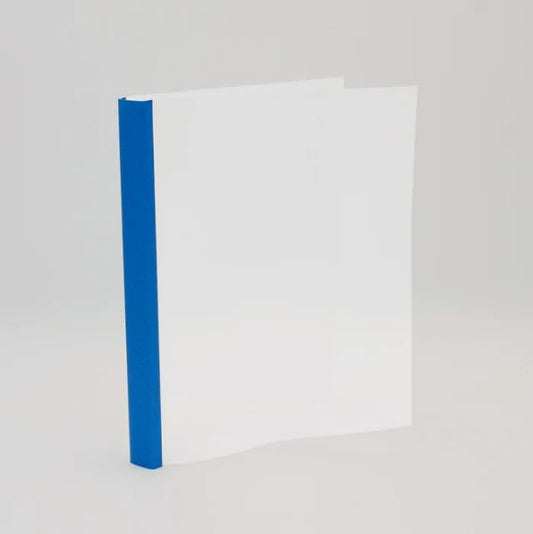 Thermal Binding Clear Covers with Steel Spine –for Thermal Binding Machines – Formerly Unibind – Used in Real Estate, Education and Various Businesses (Azur, 120 Sheets Max - 60/Box)-DeskLoop Office