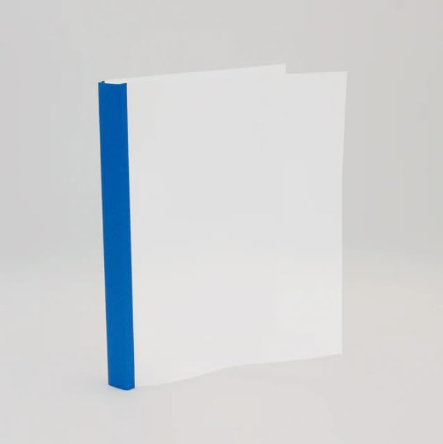 Thermal Binding Clear Covers with Steel Spine –for Thermal Binding Machines – Formerly Unibind – Used in Real Estate, Education and Various Businesses (Azur, 100 Sheets Max - 66/Box)-DeskLoop Office