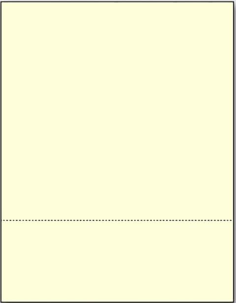 Limited Papers (TM) 8.5x11 Perforated Paper, 20/50 Pound, 75 GSM, Variety of Perforation Sizes and Colors, for Forms, Tickets, Postcards, Business Cards. (Ivory, 2 up – 3.5” from bottom)-DeskLoop Office