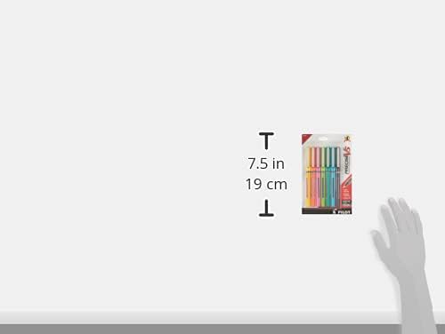 Pilot, Precise V5, Capped Liquid Ink Rolling Ball Pens, Extra Fine Point 0.5 mm, Assorted Colors, Pack of 7
