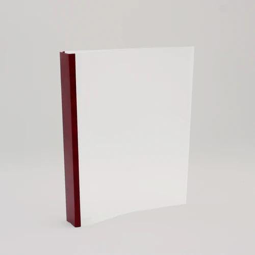 Thermal Binding Clear Covers with Steel Spine –for Thermal Binding Machines – Formerly Unibind – Used in Real Estate, Education and Various Businesses (Bordo, 220 Sheets Max - 48/Box)-DeskLoop Office