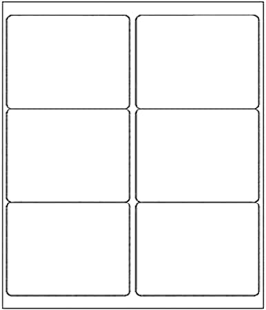 White Sticker FBA Labels – 4" x 3.33" – Laser/Inkjet Compatible – (6 Label/Sheet), 2000 Sheets - 12000 Total Adhesive Labels-DeskLoop Office