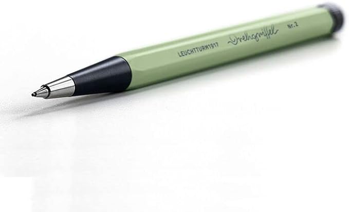 LEUCHTTURM1917 - Drehgriffel Mechanical Pencil - Refillable Writing Stylus with 0.7 mm HB Graphite Lead (White)-DeskLoop Office