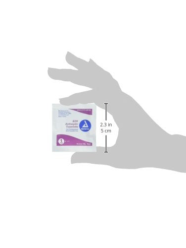 Dynarex BZK Antiseptic Towelettes - 5"x7" - Benzalkonium Chloride, Hand Sanitizing Wipes or First Aid Wound Wipes, 1 Case of 1000 (Packaging May Vary)-DeskLoop Office