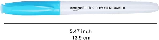 Amazon Basics Fine Tip Point Permanent Markers for Office, School, and Home Use, Assorted Colors, 24 Pack-DeskLoop Office