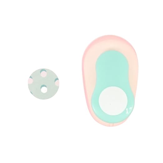 Craftelier - 1 Inch Circle Punch with Lever Press | Shape Hole Puncher for Paper Crafts | Round Hole Punch to Create Scrapbooks, DIY Cards & Journals | Mini Hole Punch for Paper & Cardstock.-DeskLoop Office