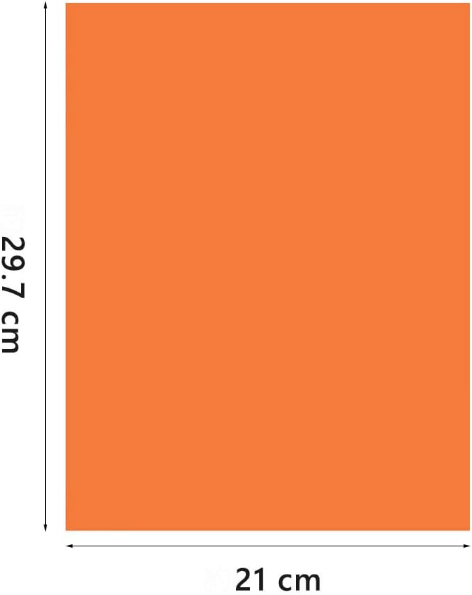 A4 Origami Paper Orange 100 Sheets, 8.27×11.7 inch Double Sided Color Easy Fold Big Origami Paper A4 Colored Copy Papers Thin 70gsm for Beginners, DIY handwork Art and Craft Projects (210 x 297 mm)-DeskLoop Office