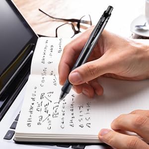 8 Pcs Retractable Gel Pens Fine Point (0.5mm) Rollerball Pens for Smooth Writing (Black&Red&Blue Ink) for Women Men Journaling School and Office Supplies Use…-DeskLoop Office