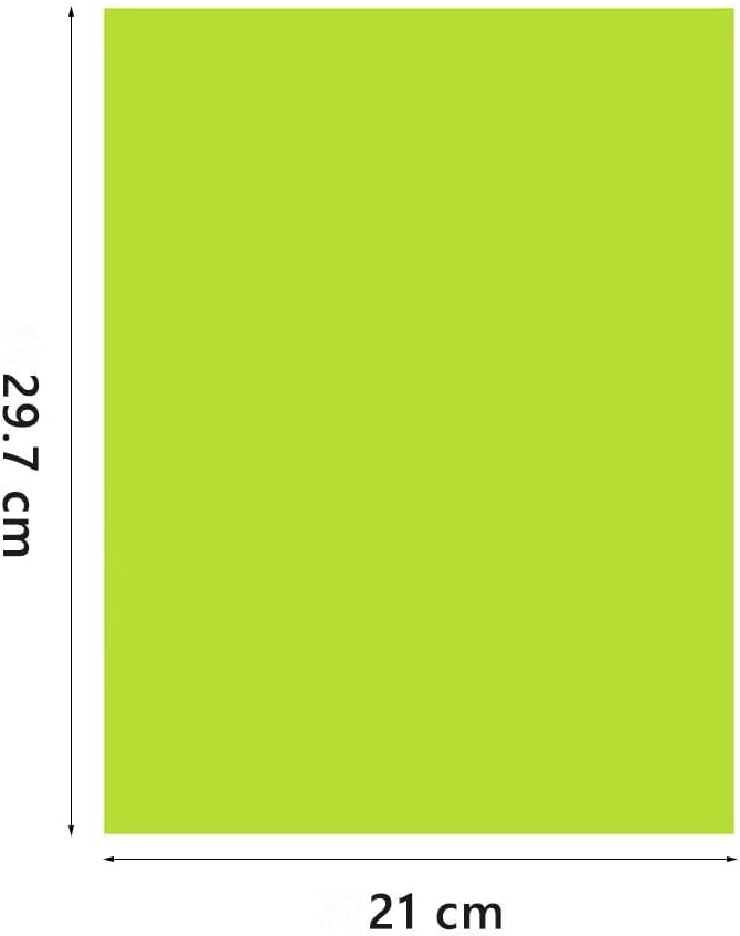 A4 Origami Paper Yellow Green 100 Sheets, 8.27×11.7 inch Double Sided Color Easy Fold Big Origami Paper A4 Colored Copy Paper Thin 70gsm for Beginners, DIY handwork Art Craft Projects (210 x 297 mm)-DeskLoop Office