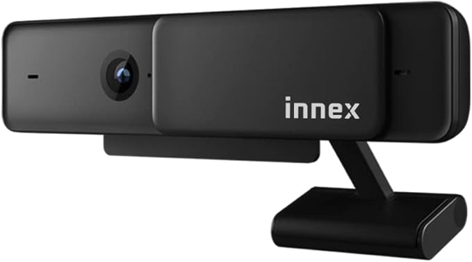 Innex C220 HD 1080p Webcam with Microphone, 71°FOV, Noise Canceling, Low Light Correction, Privacy Shutter - Plug & Play USB Webcam for PC, Windows, Mac - Ideal for Work from Home, Remote Learning-DeskLoop Office