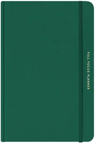 Full Focus Evergreen Linen Planner by Michael Hyatt - The #1 Daily Planner to Set Annual Goals, Increase Focus, Eliminate Overwhelm, and Achieve Your Biggest Goals - Hardcover-DeskLoop Office