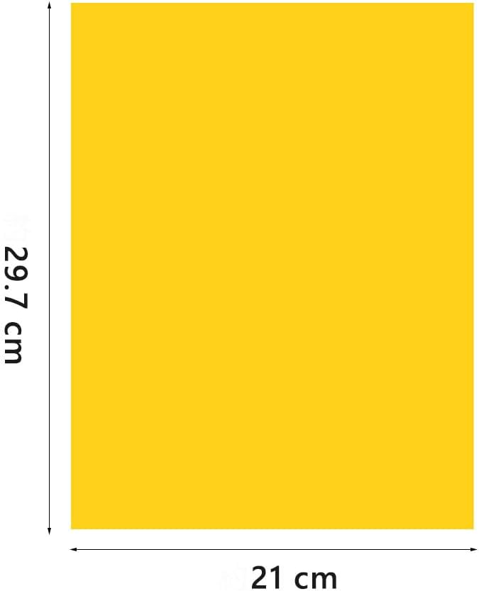 A4 Origami Paper Yellow 100 Sheets, 8.27×11.7 inch Double Sided Color Easy Fold Big Origami Paper A4 Colored Copy Papers Thin 70gsm for Beginners, DIY handwork Art and Craft Projects (210 x 297 mm)-DeskLoop Office