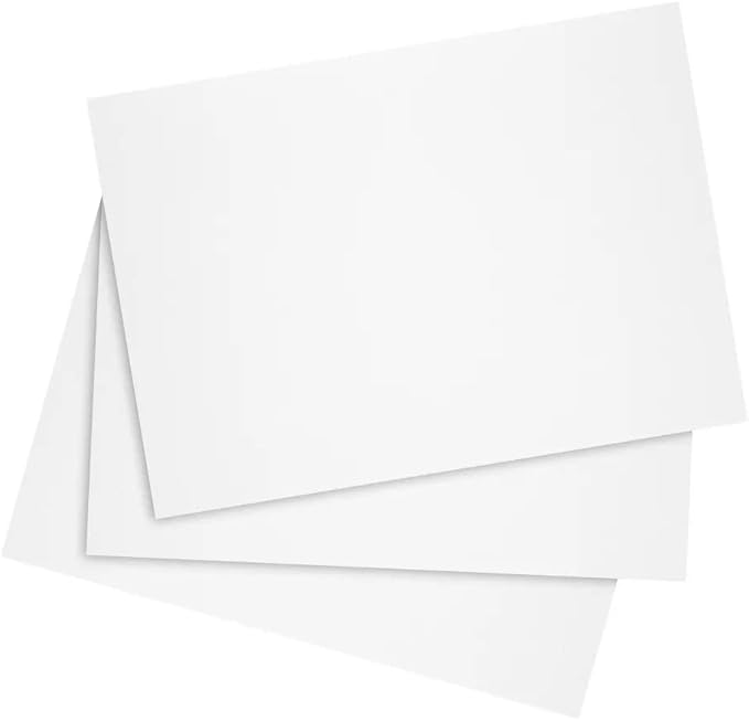 100 Pack of Thick Heavyweight Index Cards on 80lb Card Stock - Perfect for Note-Taking, Studying, and Organization - Ideal for Classrooms, Office, and Home Use (5x7, 100, Count), White