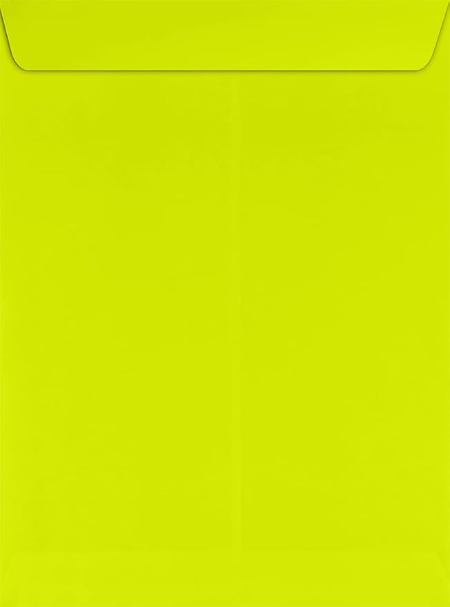 LUXPaper 9 x 12 Open End Envelopes | Peel & Press | Wasabi Green | 80lb. Text | - Image 2