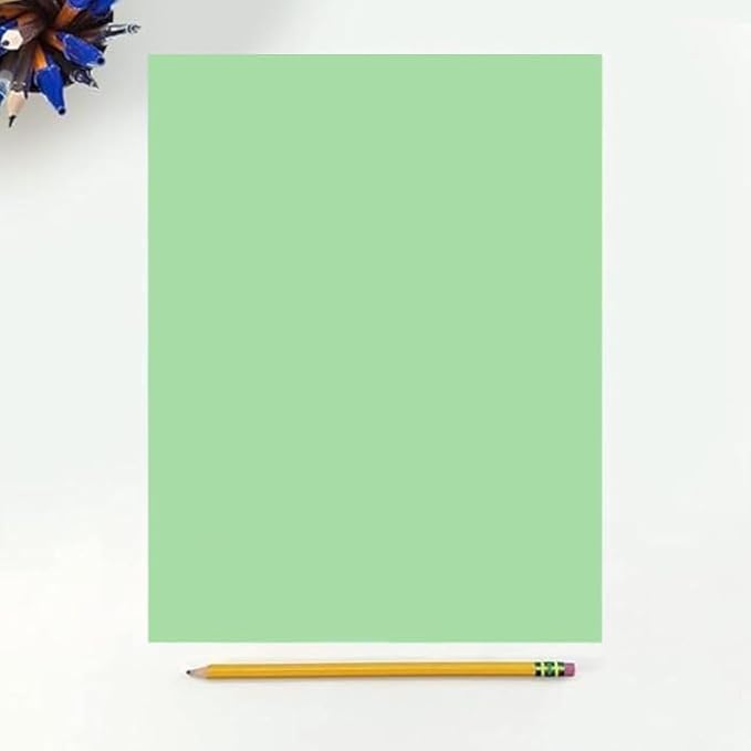 Colored Copy Paper, 20 LB (75 GSM) 8.5 X 11, 500 Sheets (Green)-DeskLoop Office