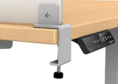 Desk Divider for Students and Desk Privacy Panel. Office Partitions and Ideal Cubicle Light Shield. Frosted Acrylic Clamp-on Desk Partition - 29” W x 18”H Divider-DeskLoop Office