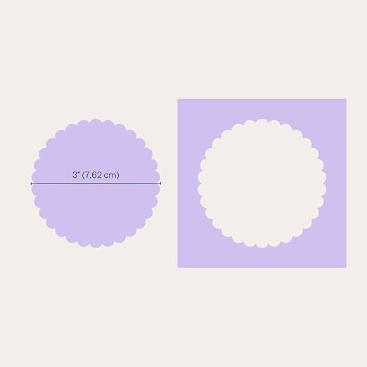 Craftelier - 3 Inch Circle Scallop Punch with Lever Press | Shape Hole Puncher for Paper Crafts | Scalloped Hole Punch for Scrapbooking, DIY Cards & Journals | Mini Hole Punch for Paper & Cardstock.-DeskLoop Office