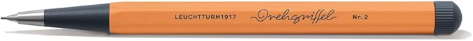 LEUCHTTURM1917 - Drehgriffel Mechanical Pencil - Refillable Writing Stylus with 0.7 mm HB Graphite Lead (Apricot)-DeskLoop Office