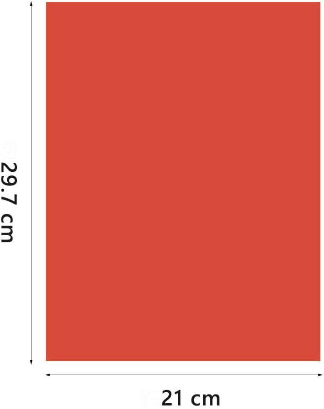 A4 Origami Paper Red 100 Sheets, 8.27×11.7 inch Double Sided Color Easy Fold Big Origami Paper A4 Colored Copy Papers Thin 70gsm for Beginners, DIY handwork Art and Craft Projects (210 x 297 mm)-DeskLoop Office