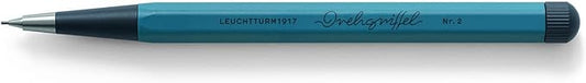 LEUCHTTURM1917 - Drehgriffel Mechanical Pencil - Refillable Writing Stylus with 0.7 mm HB Graphite Lead (Stone Blue)-DeskLoop Office
