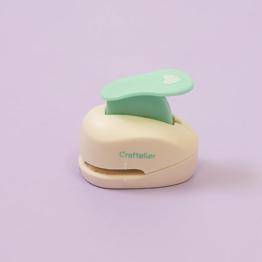 Craftelier - 3/8 Inch Heart Hole Punch with Lever Press | Hole Puncher for Paper Crafts | Heart Punch for Scrapbooking, DIY Cards & Journals | Hole Puncher for Paper & Cardstock.-DeskLoop Office