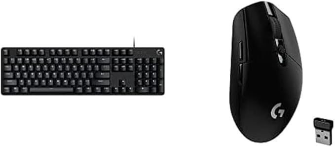 Logitech G413 SE Full-Size Mechanical Gaming Keyboard + G305 Lightspeed Wireless Gaming Mouse - Black-DeskLoop Office