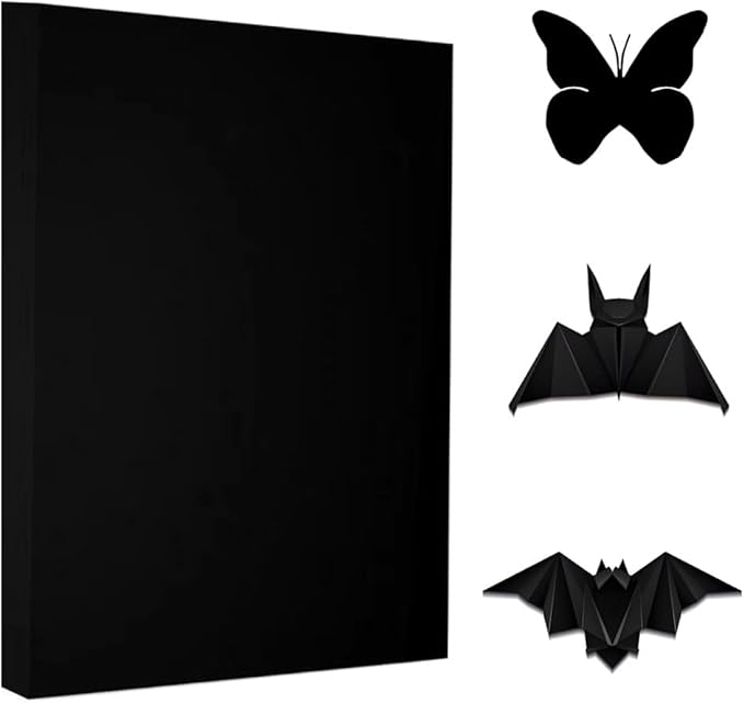 A4 Origami Paper Black 100 Sheets, 8.27×11.7 inch Double Sided Color Easy Fold Big Origami Paper A4 Colored Copy Papers Thin 70gsm for Beginners, DIY handwork Art and Craft Projects (210 x 297 mm)-DeskLoop Office