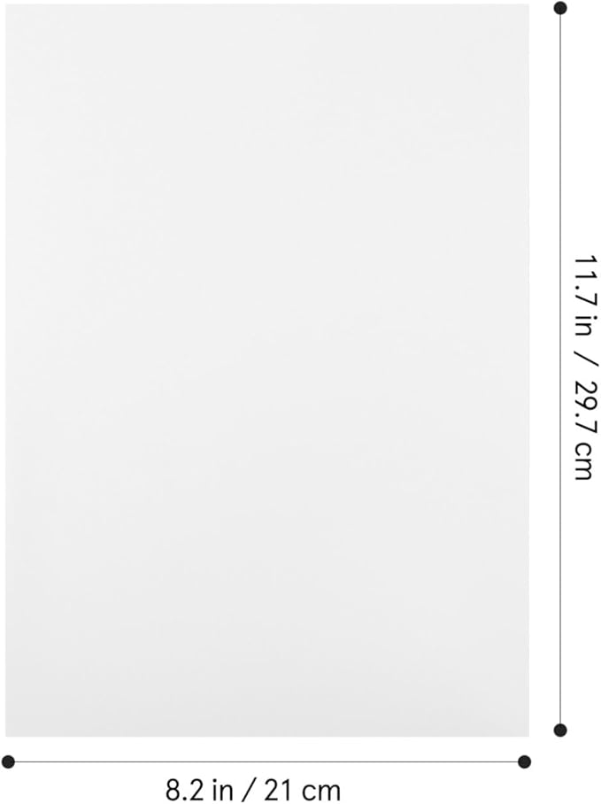 50 Sheets White Cardstock Paper 8.5 X 11 Inch, 180g a4 Printer Paper for Diy Crafts, Scrapbooking, Invitations, Decorations-DeskLoop Office