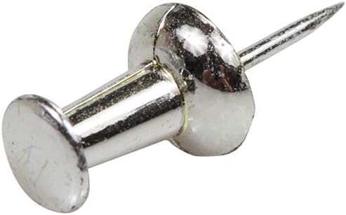 JAM PAPER Colorful Push Pins - Silver Pushpins - 100/Pack-DeskLoop Office