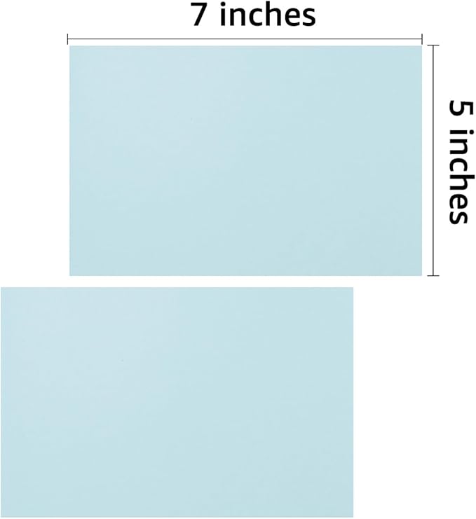 50 Sheets Blank Cardstock Paper 250 GSM Thick Heavy Cards Stock for DIY Art Projects, Card Making, Postcards, Greeting Cards, Birthday Party, Wedding Invitation (Light Blue, 5x7 inches)-DeskLoop Office
