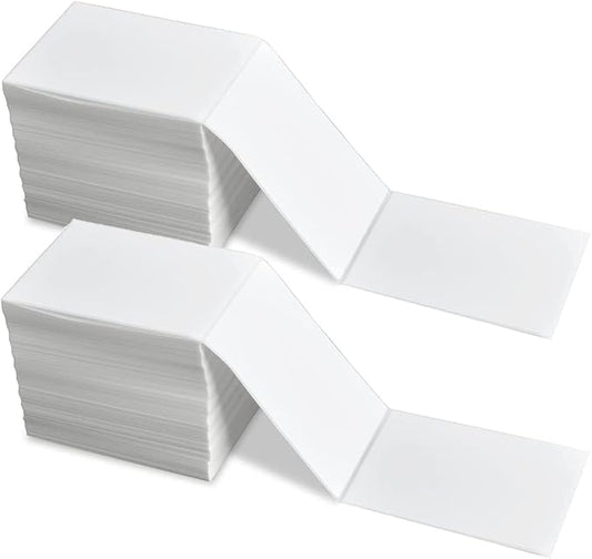 4x6 Thermal Labels, FungLam 2000 Fanfold 4" x 6" Direct Thermal Shipping Labels, Thermal Printer Labels with Perforated line, Permanent Adhesive, Compatible Zebra, Rollo Label Printer-DeskLoop Office