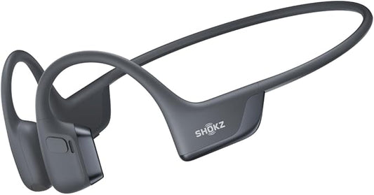 SHOKZ New OpenRun Pro 2 - Open-Ear, Bone Conduction Sport Headphones - with Reflective Strip - Sweat Resistant, Workout Headphones - Secure, Wireless, Comfortable Fit-Deep Bass and Smart Mic App-DeskLoop Office