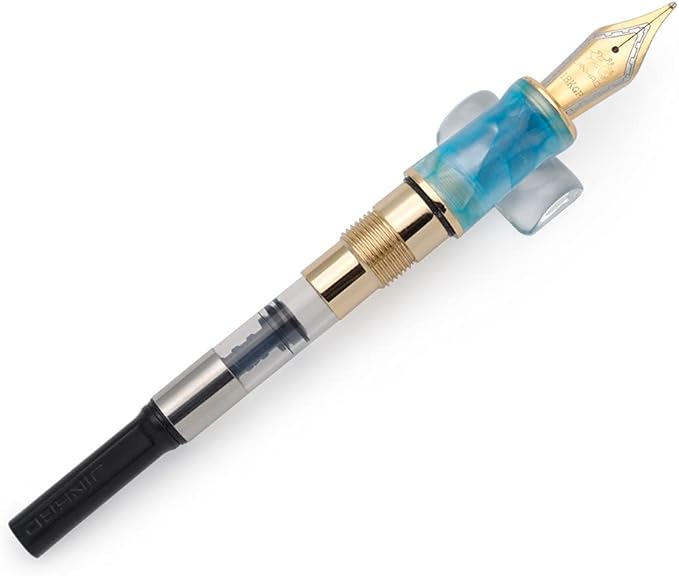 JINHAO 100 Fountain Pen with Ink Converter (Medium Nib 0.7mm, Sky Blue-C)-DeskLoop Office