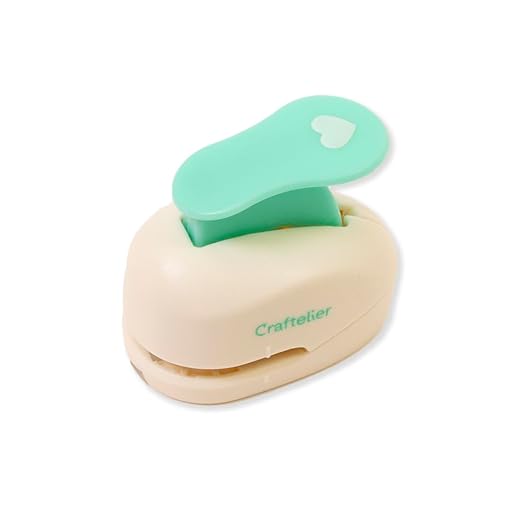Craftelier - 3/8 Inch Heart Hole Punch with Lever Press | Hole Puncher for Paper Crafts | Heart Punch for Scrapbooking, DIY Cards & Journals | Hole Puncher for Paper & Cardstock.-DeskLoop Office