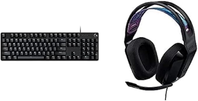 Logitech G413 SE Full-Size Mechanical Gaming Keyboard + G335 Wired Gaming Headset - Black-DeskLoop Office
