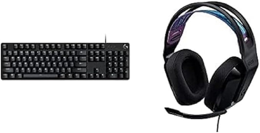 Logitech G413 SE Full-Size Mechanical Gaming Keyboard + G335 Wired Gaming Headset - Black-DeskLoop Office