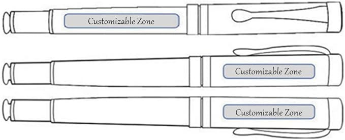 Custom Engraved Ballpoint Pens Bulk, Personalized with Name/Logo, Black or Blue Ink, Smooth Writing for Office, School, Business, Church, Reunion 10 Pcs Black-DeskLoop Office