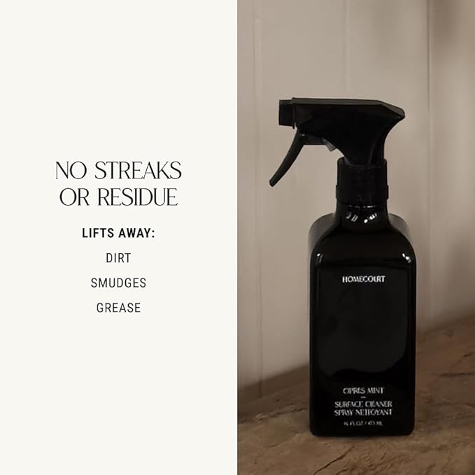 Homecourt All-Purpose Surface Cleaner Spray, Lifts Away Dirt, Smudges & Grease, For Bathroom, Kitchen & more, Clean Formula, Cipres Mint, 16 fl oz-DeskLoop Office