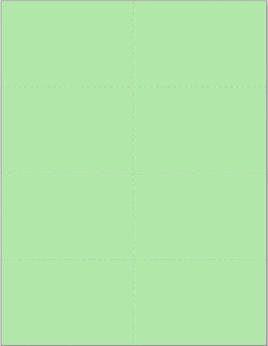 Limited Papers (TM) 8.5x11 Perforated Paper, 20/50 Pound, 75 GSM, Variety of Perforation Sizes and Colors, for Forms, Tickets, Postcards, Business Cards. (Green, 8 up)-DeskLoop Office