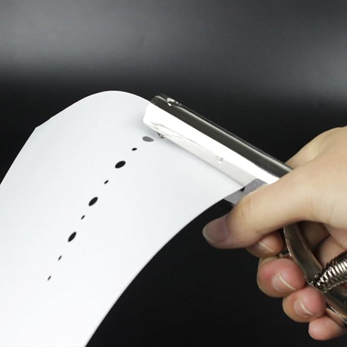 Single Hole Punch - Heavy Duty Handheld Paper Puncher for Crafts, Cards, Tags, Scrapbook - 1/8 Inch (3mm)-DeskLoop Office