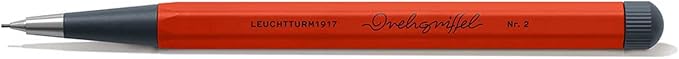 LEUCHTTURM1917 - Drehgriffel Mechanical Pencil - Refillable Writing Stylus with 0.7 mm HB Graphite Lead (Fox Red)-DeskLoop Office