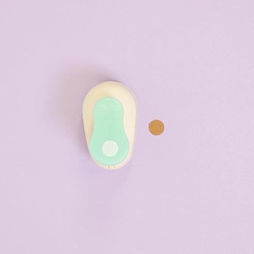 Craftelier - 3/8 Inch Circle Punch with Lever Press | Shape Hole Puncher for Paper Crafts | Round Hole Punch to Create Scrapbooks, DIY Cards & Journals | Mini Hole Punch for Paper & Cardstock.-DeskLoop Office