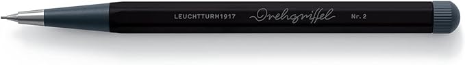 LEUCHTTURM1917 - Drehgriffel Mechanical Pencil - Refillable Writing Stylus with 0.7 mm HB Graphite Lead (Black)