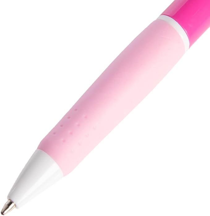 Simply Genius Pink Pens - 100 Count, Retractable Ballpoint, Black Ink - Pink Pens for Writing, Journaling, School & Office Supply-DeskLoop Office