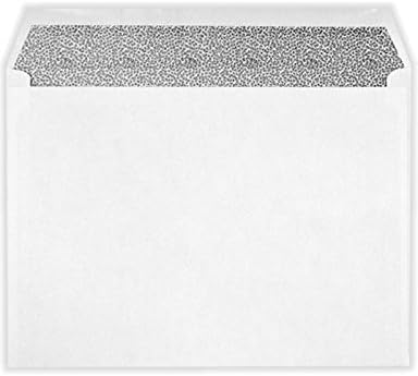 LUXPaper 9 x 12 Booklet Envelopes | Security Tint | White | 24lb. Text | 500 Qty by LUXPaper