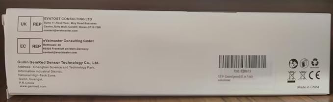 GemRed 82305 Digital Angle Finder GemRed Protractor Stainless steel 7inch 200mm (Black Button)-DeskLoop Office