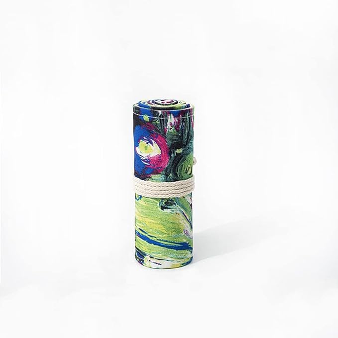 DIYOMR 12/24/36/72 Slots Pencil Wrap Pencil Rolls,Artist Colored Pencil Roll Up - Image 7