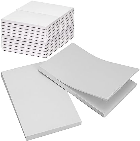 FMP Brands 20 Pack Note Pads 4x6, 100 Sheets Per Memo Pad, Writing Scratch Pad, Blank Notepad, White Waitress Server Note Pads, Paper Pad, To Do Grocery List Small Notepads-DeskLoop Office