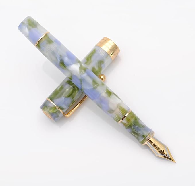 JINHAO 100 Fountain Pen with Ink Converter (Medium Nib 0.7mm, Seaweed Green)-DeskLoop Office